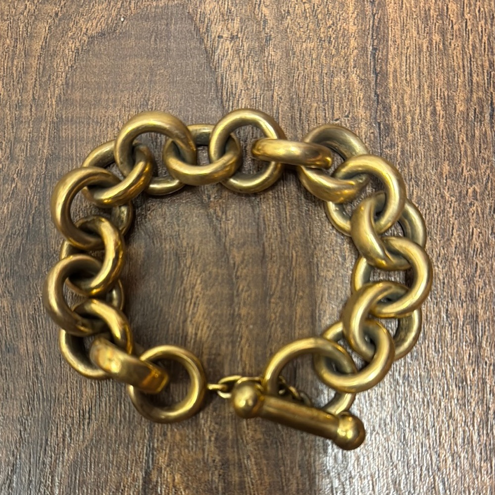 Vintage Vaubel Designs Chunky Gold Chain Bracelet